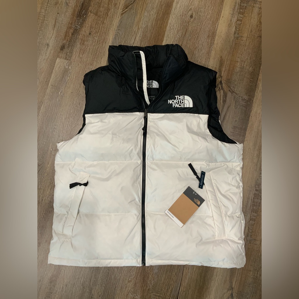 New The North Face 1996 Retro Nuptse Packable Vest Tnf White /Black Men's Sz L
